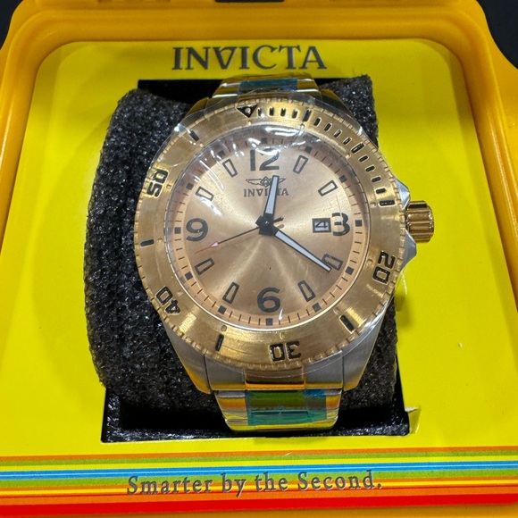 Invicta Gold Pro Diver + case - Picture 1 of 4